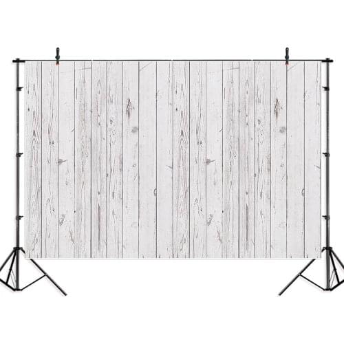 NeoBack Thin Vinyl Wood Plank Floor Photography Background Off White Tone Studio Portrait Photo Backdrop Photophone Banner