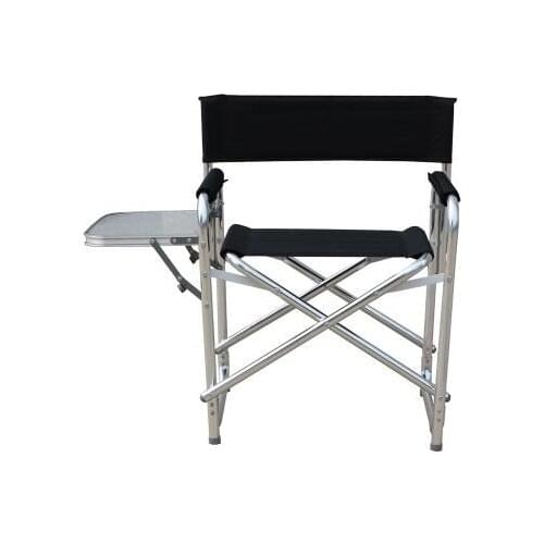 2017 Newest Double Layer Cotton-padded Aluminum Alloy Director Chair Portable Folding Stool Outdoor Leisure with platform