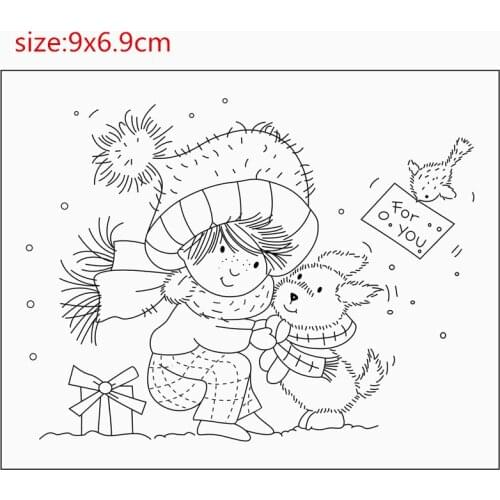 Rubber Silicone Clear Stamps For Scrapbooking Tampons Transparents Seal Background Stamp Card Making Diy Boy