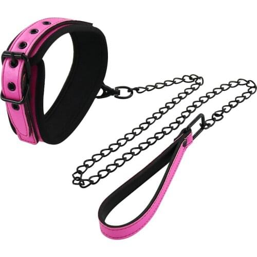 EXVOID Sex Products Slave Restraints BDSM Bondage Adult Games Slave Lock Collar Sex Toys For Couples Neck Collar and Leash