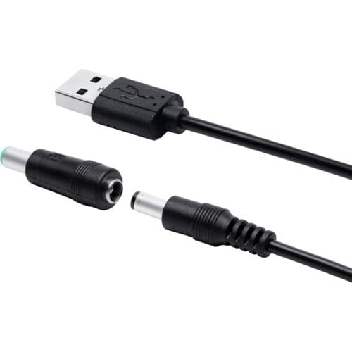 11in1 5V USB to 5.5x2.1mm 3.5mm 4.0mm 4.8mm 6.4mm 5.5x2.5mm Type C Micro Mini USB Plug Charge Cord for Router Cellphone
