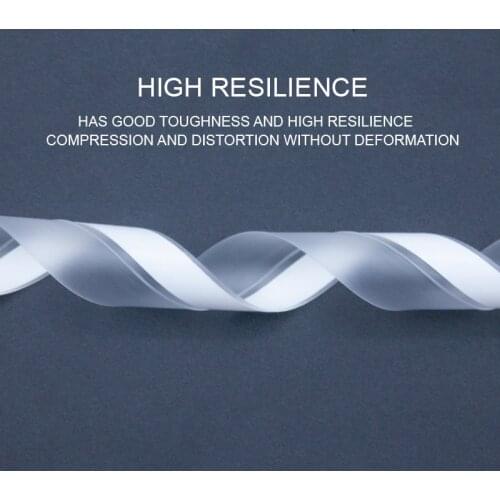 Silicone Strip Door Window Seal Bent 360 Degrees Sound Insulation Strip Self-adhesive Wooden Door Seam Door Bottom Windshield