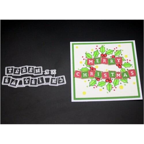 YINISE SCRAPBOOK Metal Cutting Dies For Scrapbooking Stencils CHRISTMAS DIY Paper Album Cards Making Embossing Die Cuts Cutter