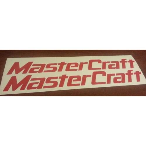 For 1Set/2Pcs 1Pair MASTERCRAFT BOAT WAKEBOARD SKI STICKER Car Styling