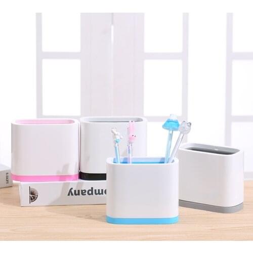 1PC Multi-function Plastic PP Desktop Storage Box Cosmetic Holder Desk Pen Pencil Organizer Desk Accessories Office Accessories
