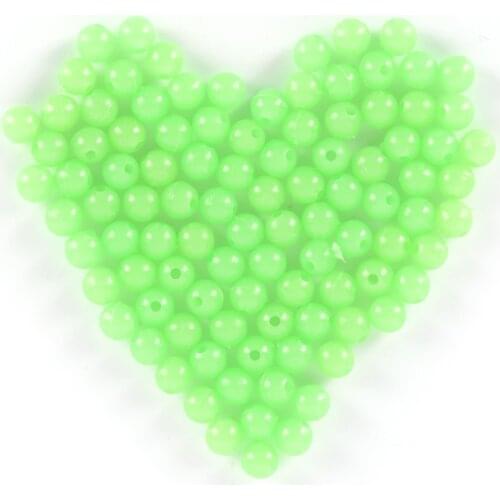100Pcs 5mm Round Luminous Glow Rig Beads Sea Fishing Lure Lures Floating Tackles High Quality Wholesale Price