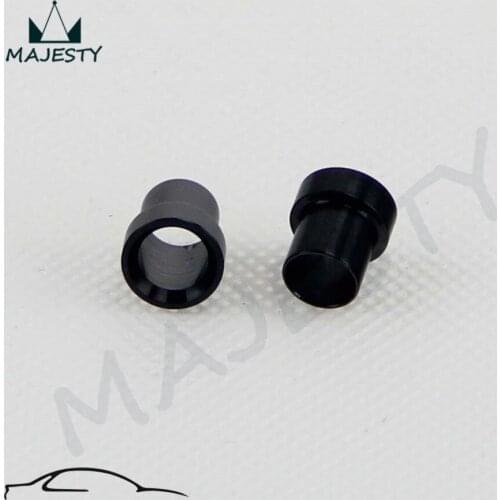 2pcs 4AN Aluminum Tube Sleeve Fittings tube size 1/4'' Tube Sleeves -AN4 Black