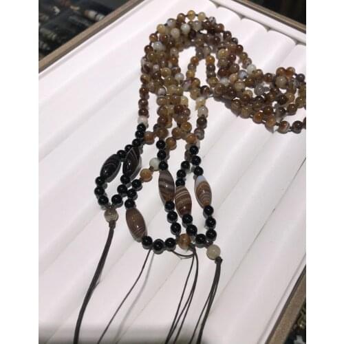 3 pieces of Tibetan agate necklace for pendant