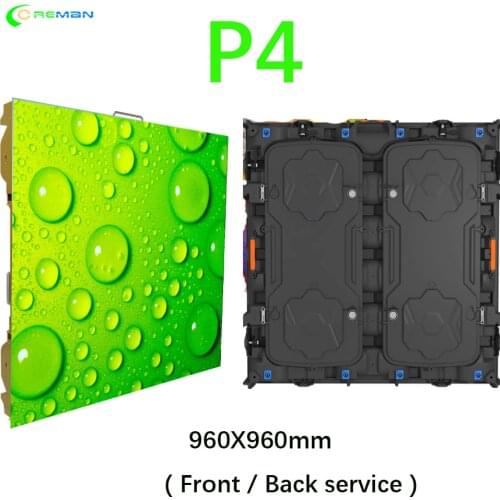 Rental p4 indoor video wall aluminum cabinet led display rgb p4 led video wall replacement hire lighting