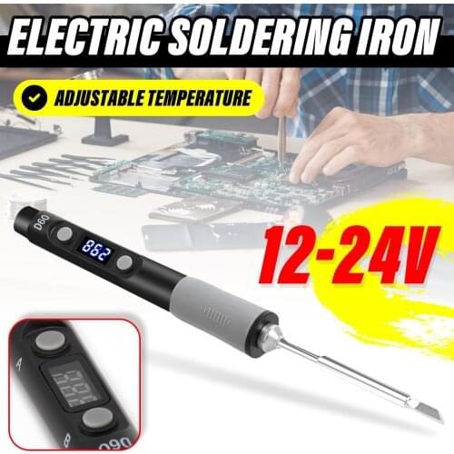 SQ-D60 60W Digital Soldering Iron Station DC12-24V Type-C Interface 100-400 Adjustable Temperature Soldering Iron Welding Kit
