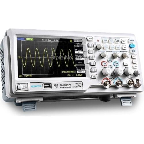 Digital Oscilloscope GA1102CAL 100MHz 7" LCD 2 Channel Trigger Oscilloscope 1G Digital Oscilloscope