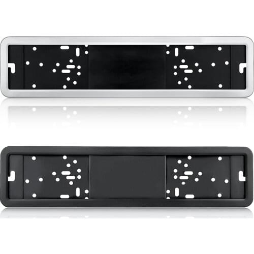 1Pc Stainless Steel EU License Number Plate Holder Frame European UK German Russian Number License Plate Bracket Frame Holder