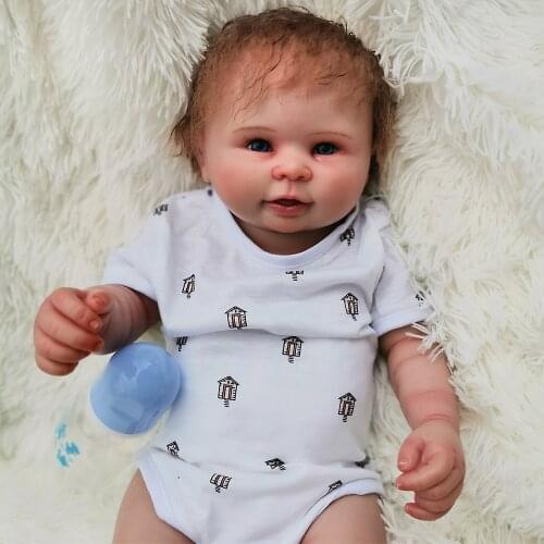 Baby Doll Toys Reborn Baby Dolls Body Vinyl Cute Mini 20inch American Doll and Doll Clothes