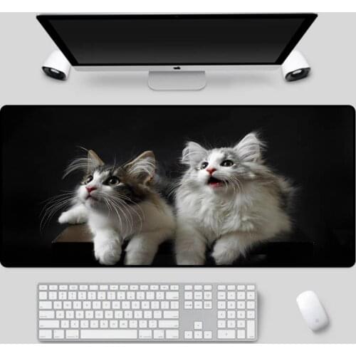 XGZ Exquisite cat mouse pad large size animal table mat high quality non-slip waterproof keyboard pad