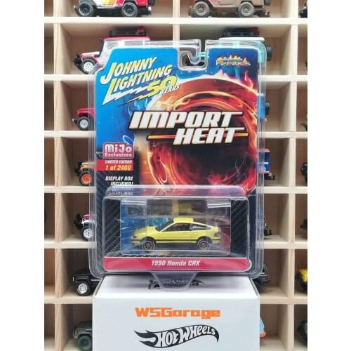 Johnny Lightning 1:64 1990 Honda CRX Diecast Collection of Die-casting Simulation Alloy Model Children Toys