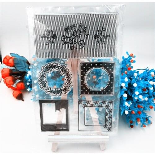 Hot sale wreath Transparent Clear Stamps / Silicone Seals Roller Stamp for DIY scrapbooking photo album/Card Making