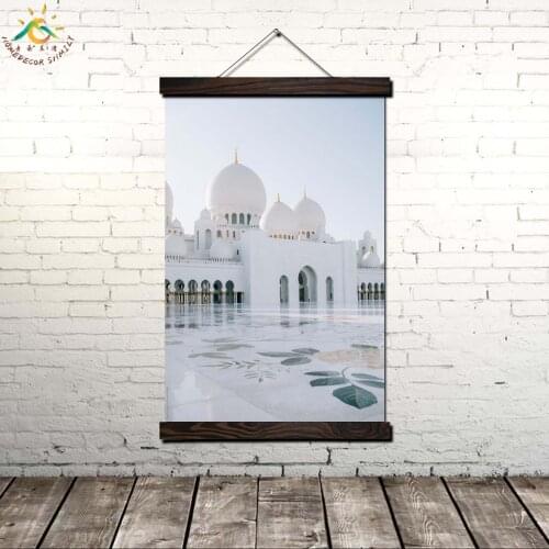 Grand Mosque In Abu Dhabi Wall Art Prints Canvas Art Painting Picture And Vintag Poster Canvas Painting Home Decor for Bedroom