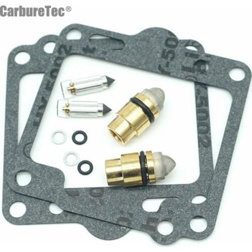 For Yamaha Virago XV750 XV1100 XV 750 1100 Motorcycle Carburetor Repair Kit Chamber Seals Carb Rebuild Float Valves Parts 2 Sets