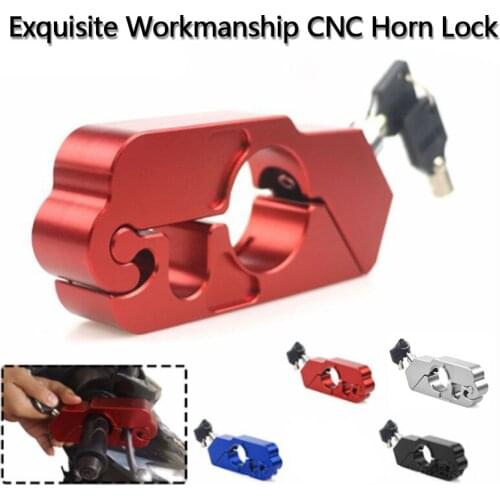 Motorcycle CNC Handle Grip Security Safety Locks Motorcycle Brake Clutch Levers Locks For Kawasaki Honda Yamaha Suzuki Benelli