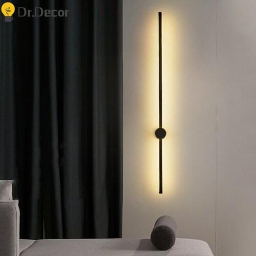 Nordic Black E27 LED Wall Light Nordic Loft Background Living Room Bedroom Home Decor Wall Lamp Aisle Wall Sconce Light Fixtures