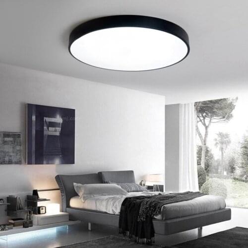 LED ceiling lamp round bedroom lights home super bright balcony study aisle light simple and modern thin living room lamp led