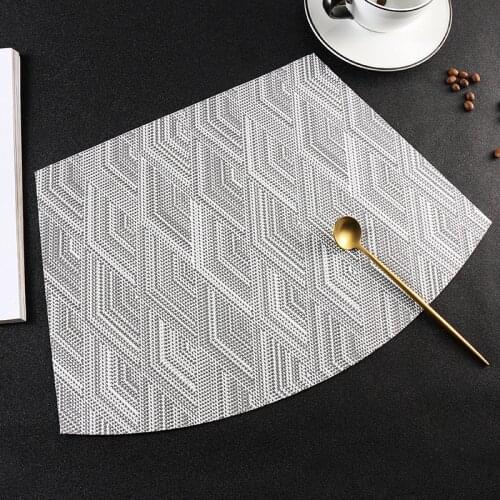 PVC Nordic Style Oil Water Resistant Non-slip Kitchen Placemat Coaster Insulation Pad Dish Coffee Cup Table Mat Home Decor 51087
