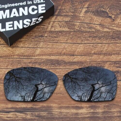 ToughAsNails Polarized Replacement Lenses for Oakley Plaintiff Squared Sunglasses Black Color (Lens Only)