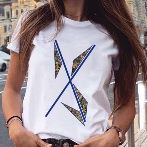 Women Casual Clothing Cartoon Print Summer Short Sleeve White Clothes Print Tshirt Female Harajuku Style Top Graphic T-shirt