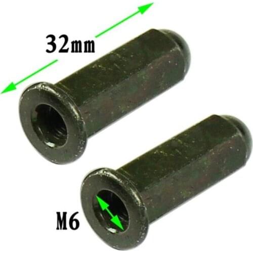 1pair Motorcycle Exhaust Pipe Screw Cap M6 Nut for GY6 50 80 125 150