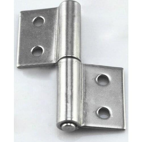 1 pcs Silver 2" Length Rectangular Flag Hinge Window Door Hinge / Stainless Steel