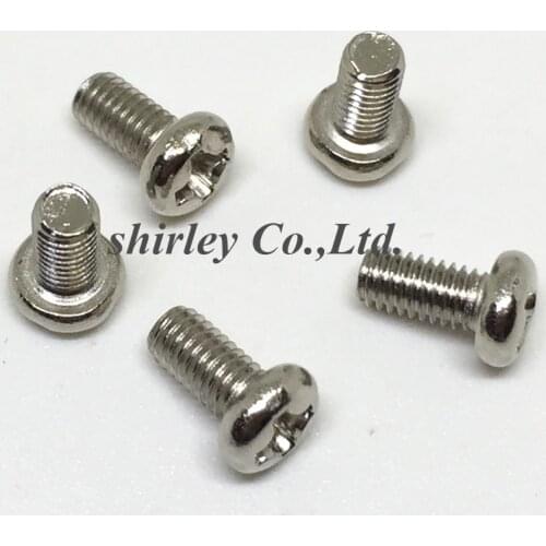 100PCS M3 Screw Diameter 3mm Length 5mm M3x5 DIY M3*5mm phillips Round Head Screws