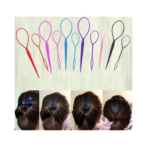 2 pcs Magic Small Topsy Tail Hair Braid Ponytail Hair Accessories Headwear
