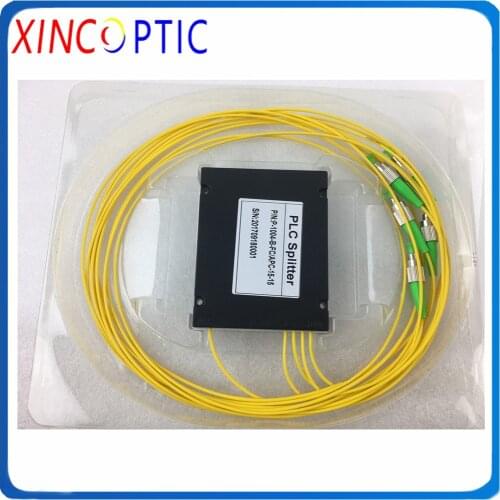3.0mm 1M 1x4 ABS Box Package Module Type SC/ST/FC UPC APC Connector Fiber Optical PLC Splitter Coupler for FTTH GEPON System