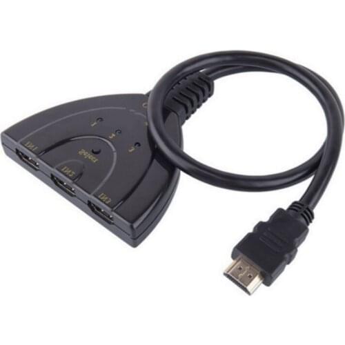 3D Mini 3 Port HDMI-compatible Switch 1.4b Switcher Splitter 1080P 3 in 1 out Port Hub for DVD HDTV Xbox PS3 PS4