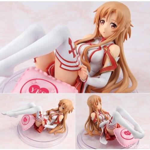 Anime Sword Art Online SAO Asuna 1/8 Scale Pre-painted PVC Action Figure Collection Model Kids Toys Doll 16cm