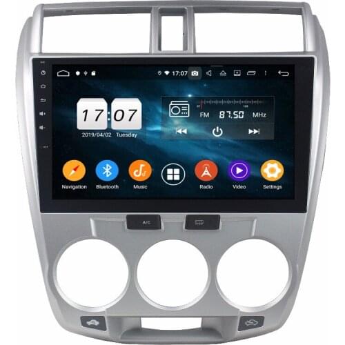 10.1" PX6 Android 9.0 Car Radio For Honda CITY 2006-2013 Touch 6 Core Multimedia Player 2 Din Audio 4G+64G Stereo GPS DSP