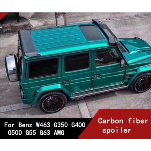 Carbon Fiber Car Rear Wing Trunk Lip Spoilers With lamp LED For Benz W463 G350 G400 G500 G55 G63 AMG 2007-2017