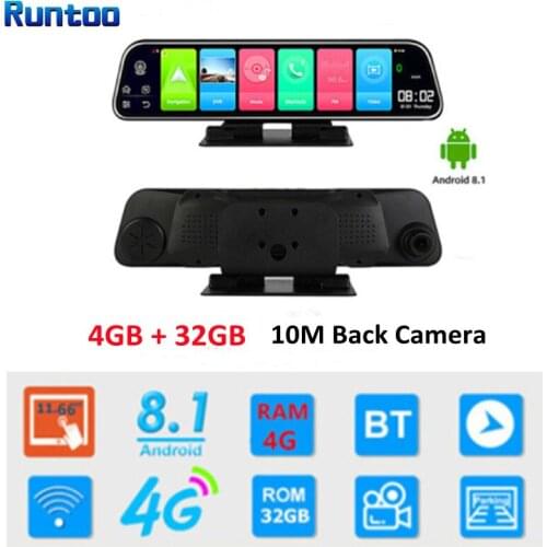 Car DVR Camera Android 8.1 4G Video Recorder WIFI ADAS GPS Dashcam Dash Cam Auto Video Recorder