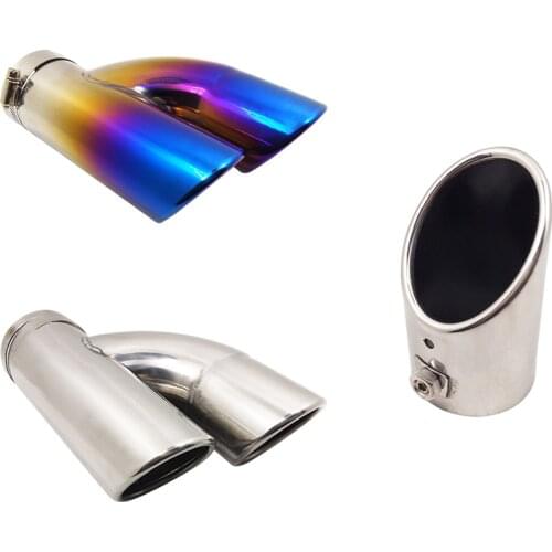 Dual Retrofit Exhaust Muffler Y-pipe Diameter 2.36 inch For Volkswagen Lavida Skoda Octavia Car Mufflers Assembly Stainless