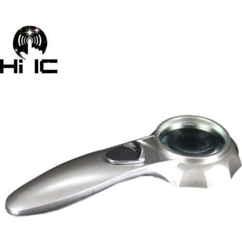 LP Vinyl Record Stylus Cartridge Calibration HD Magnifier (7X) with LED Handheld Phonograph Player Accessories