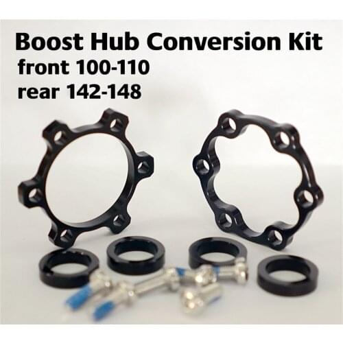 Boost Hub Bike Conversion Hub Kit , Front 100mm to 110mm Rear 142mm to 148mm Conversion Hub Kit with 6 pcs Screws Dedicated