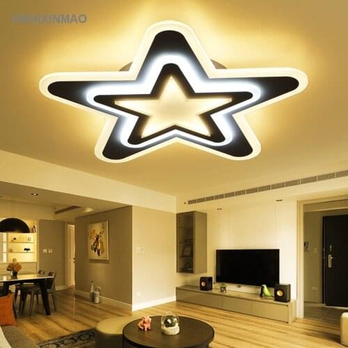Creative led acrylic ceiling lamp star bedroom lamp living room dining room study childrens room cartoon Ceiling lights 90-240V