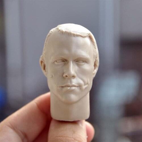 Blank Hot 1/6 Scale The Joker Heath Ledger Head Sculpt Unpainted Fit 12" Figure A Style