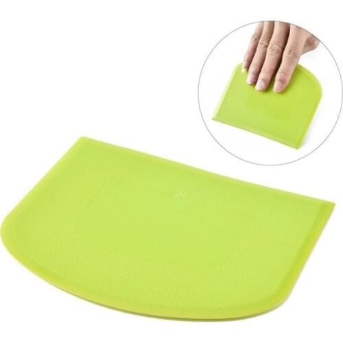 New Plastic Cake Cream Spatula Dough Knife Cutter Butter Batter Scraper Decorating Plain Smooth Edge Spatula Baking Pastry Tool