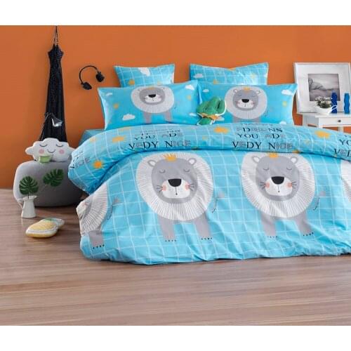 100% Natural Cotton Solid Color Double Duvet Cover Set FreshColor 4-Piece Modern And Stylish Design European American Style