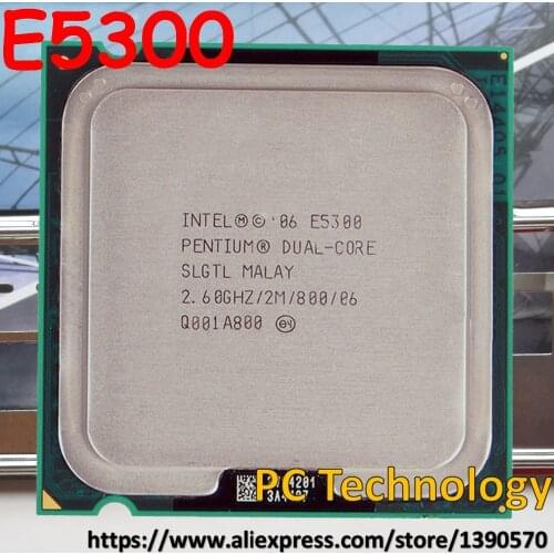 Original Intel E5300 Dual Core CPU Pentium E5300 (2.60GHz,2M,800MHz,775pin,45nm) free shipping (ship out within 1 day)
