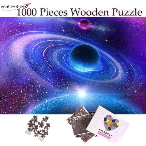 MOMEMO The Dazzle Universe 1000 Pieces Puzzle Wooden Adults Jigsaw Puzzle Toys Puzzle 1000 for Teenagers Kids Grownups Gift Toys