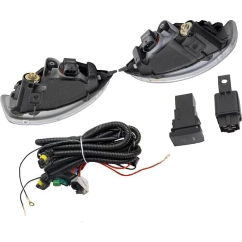 Clear Fog Lights with Switch Bulbs For Honda Civic Coupe Sedan 2/4Door 2004 2005