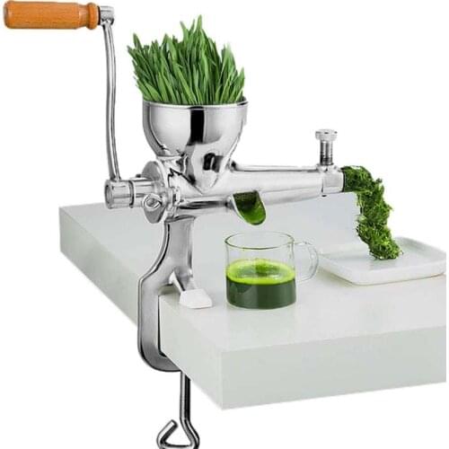 Hand Manual Wheatgrass Juicer Heavy Duty Stainless Steel Leafy Green Juicer DIY