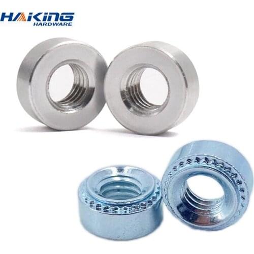 5-30pcs Self Clinching Nut 304 Stainless Steel Galvanized Swage Nut M3 M4 M5 M6 M8 Plug Nut Machine Tool Fasteners